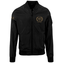 Load image into Gallery viewer, Die Krupps - 40 Years Gold Edition - Nylon Bomber Jacket Embroidered
