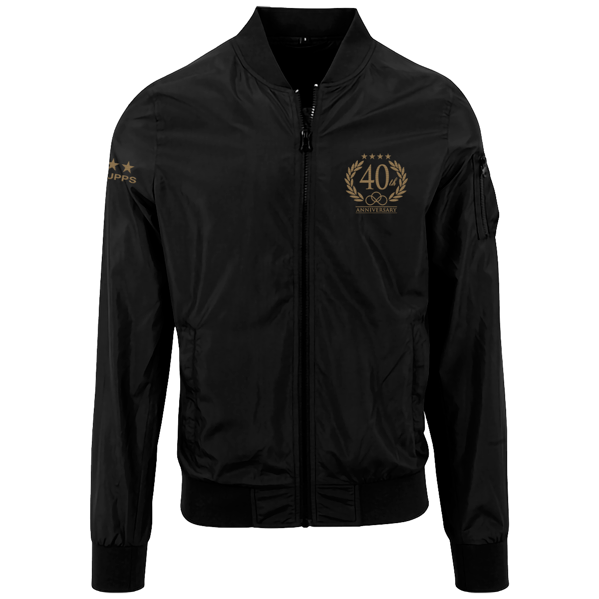 Die Krupps - 40 Years Gold Edition - Nylon Bomber Jacket Embroidered